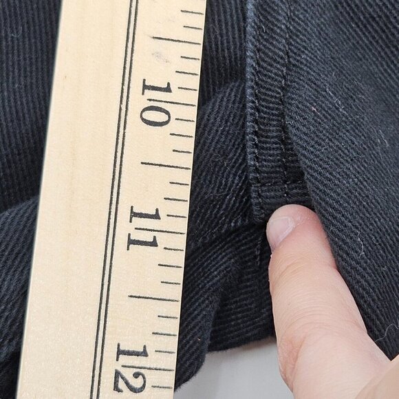 Playboy By Pacsun Ultra High Waisted Slim Fit Jeans Black Size 24 Button Fly - Picture 12 of 13